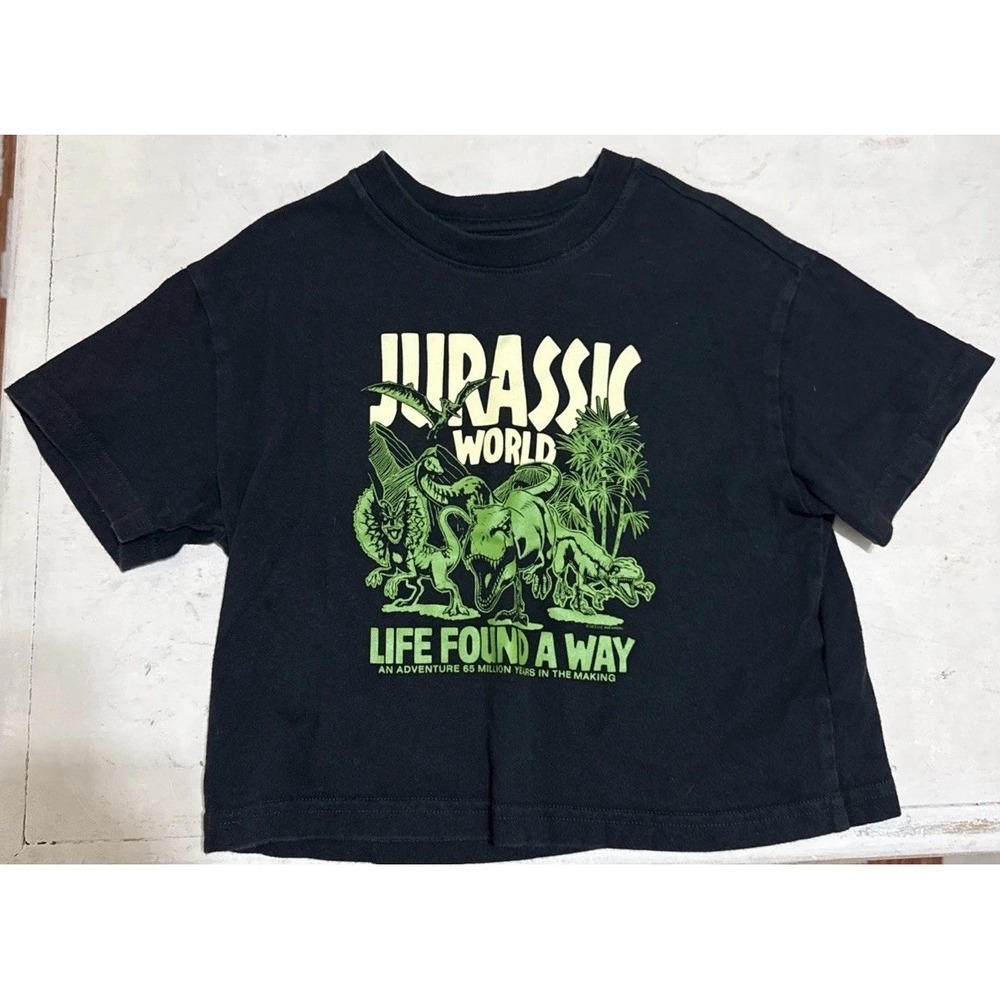Baby Gap Jurassic World Kids 4 Years SS T-Shirt Black 🦕life Finds A Way